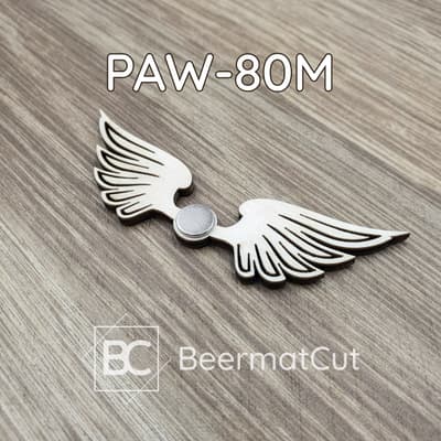 Skrzydła anioła z magnesem, wycinane laserowo ze sklejki, do dekoracji i rękodzieła.
