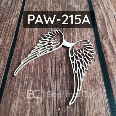 Skrzydła anioła wycinane laserowo ze sklejki, do makramy i dekoracji.