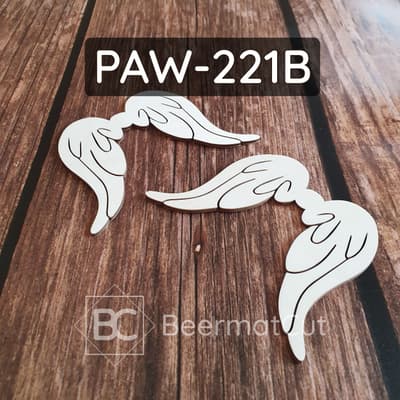 Skrzydła anioła wycinane laserowo ze sklejki do makramy i dekoracji.