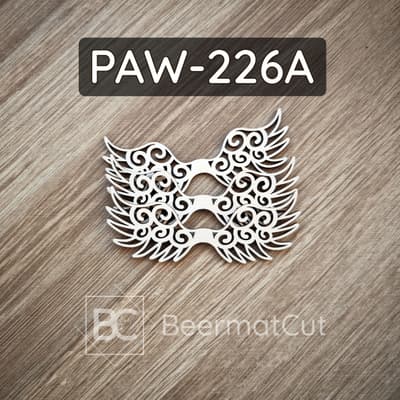 Skrzydła anioła wycinane laserowo ze sklejki, do dekoracji makramowych i rękodzieła.
