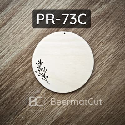 Baza do makramy ze sklejki laserowanej z motywem gałązki do rękodzieła.