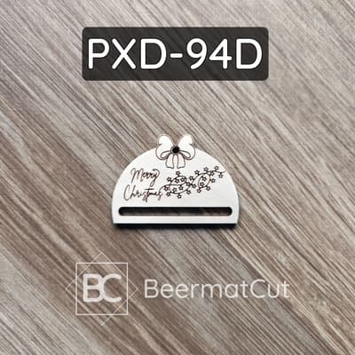 Baza pod makramę ze sklejki wycinana laserowo z motywem świątecznym do rękodzieła.
