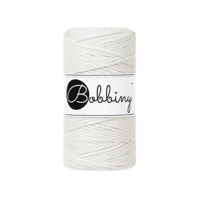 Sznurek do makramy bawełniany skręcany, złamana biel, 3 mm, 100 m. Do rękodzieła i dekoracji.