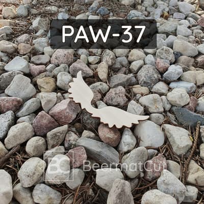 Skrzydła anioła wycinane laserowo ze sklejki do makramy i dekoracji rękodzielniczych.
