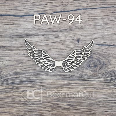 Skrzydła anioła wycinane laserowo ze sklejki do makramy i dekoracji.