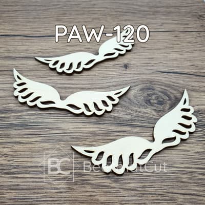 Skrzydła anioła wycinane laserowo ze sklejki do makramy i dekoracji.