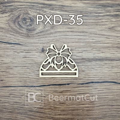 Świąteczna baza pod makramę, wycinana laserowo ze sklejki, do dekoracji rękodzieła.